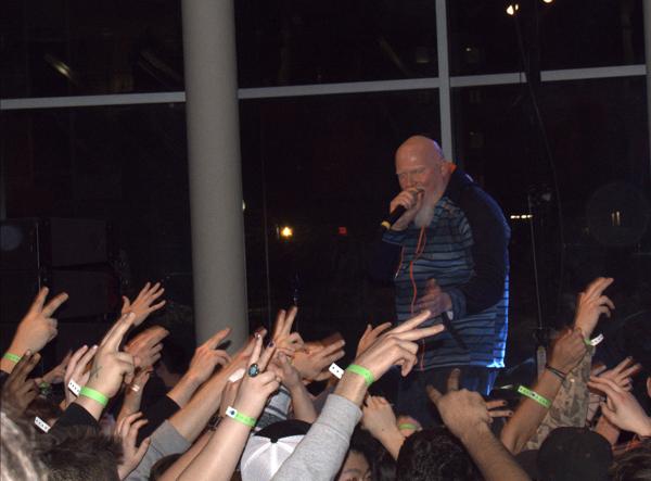 2/18/14: Twin Cities-based hip hop artist Brother Ali attracted hundreds of Hamline students to the Anderson Center on Saturday, February 15. 