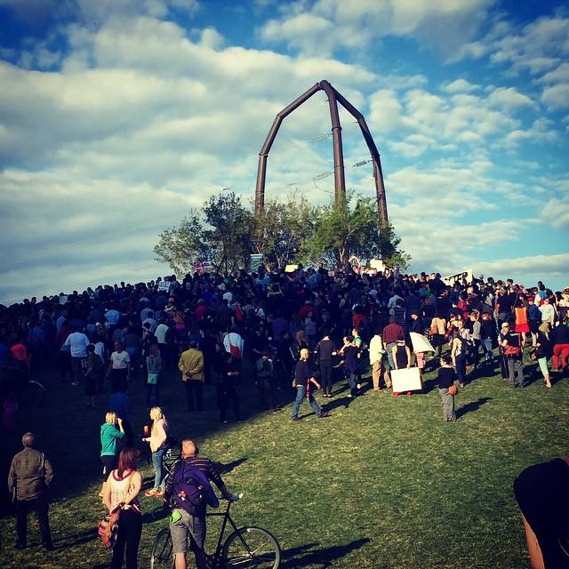 Gold Medal Park served as the starting point for those marching to bring awareness to the Black Lives Matter movement.