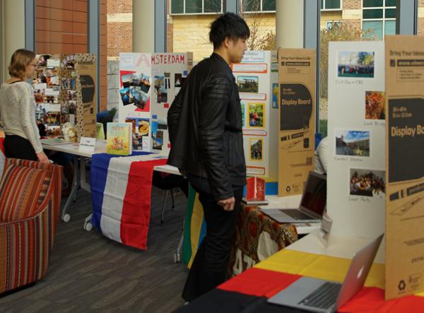 Students gain perspective from other cultures at the There and Back Again poster fair.