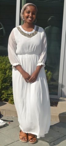  Junior Yasmin Hirsi typically styles herself in long, flowing dresses