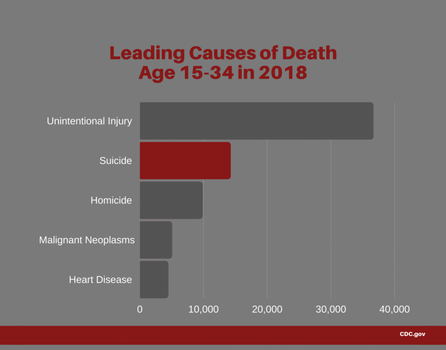 A statistical analysis of the leading causes of death for those age 15 to 34