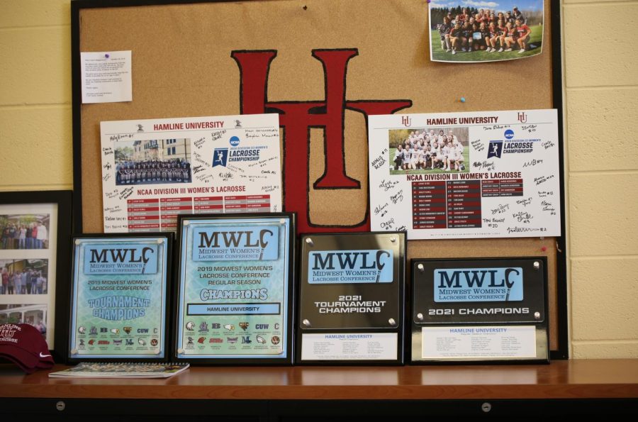 The lacrosse team plans to add to their collection of MWLC awards from over the years in their upcoming spring season. The team is already a top pick in the MIAC based on a recent poll taken and the season has not even started yet. The lacrosse team is one to keep an eye on.