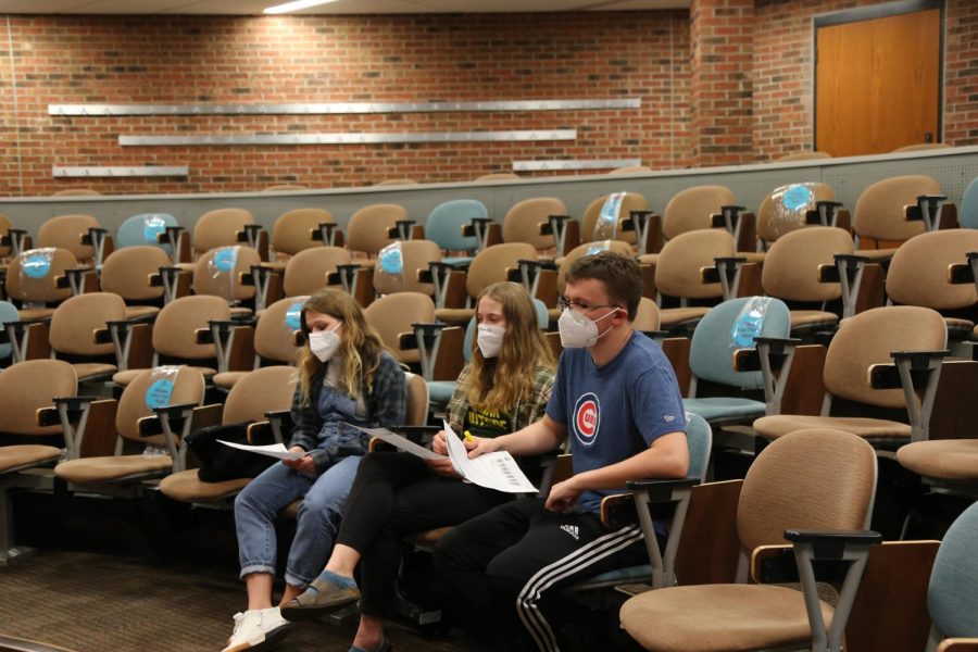 Many of the inclusion groups were hosted in Drew Science 118, the lecture hall in the building. This testing period hosted a varied number of participants each week.