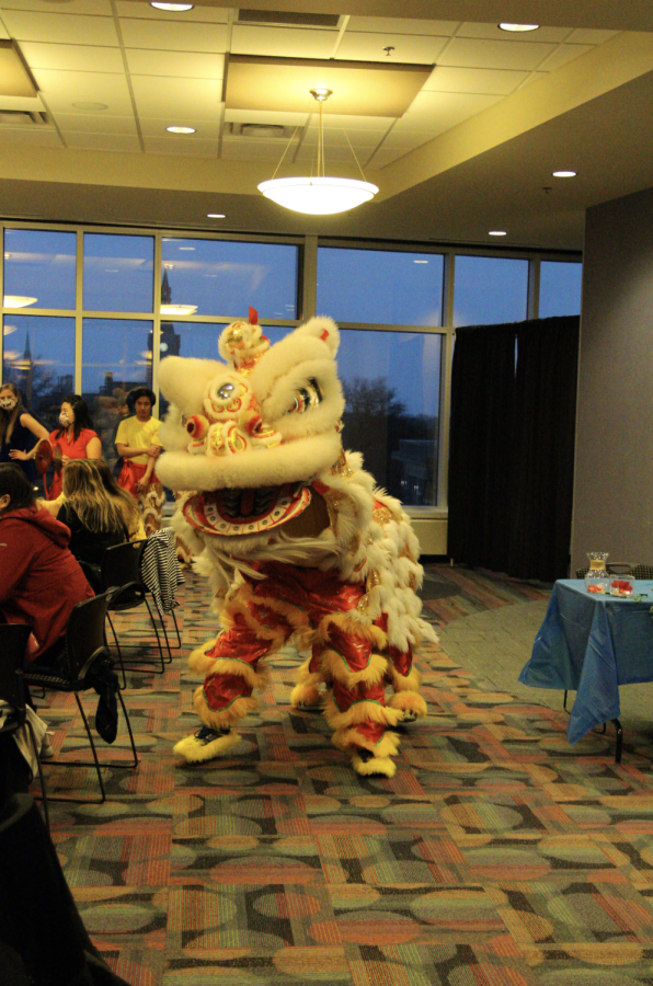 The Ha Family Dance Troupe performed a Chinese Lion
Dance at the Hmong Night Market.