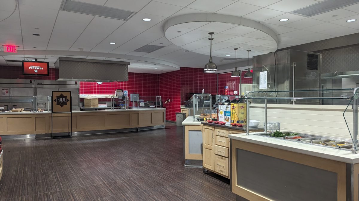 The Bishop’s Bistro is one of the most popular sit-down dining options for folks living
on campus. The food prepared and the chefs who prepare it in the Bistro are paid for
by Aramark.