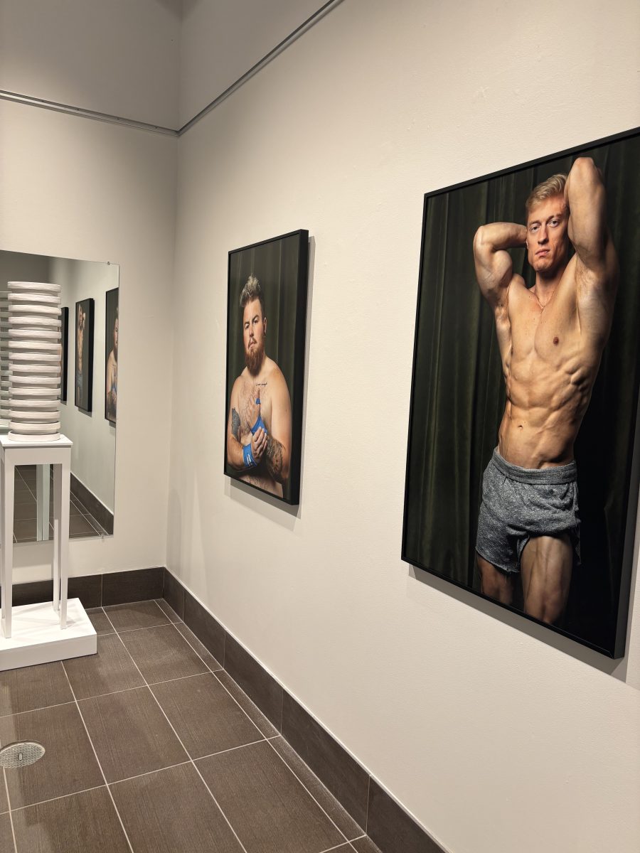 Exploration of masculinity through photography, prints and sculpture