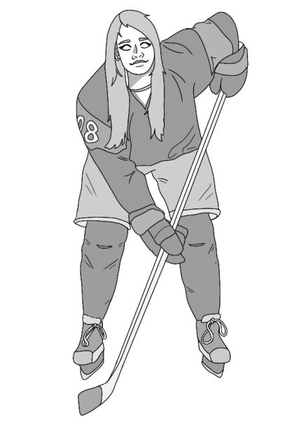 Women’s hockey illustration