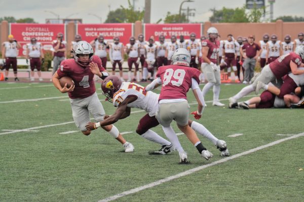 Football comes from behind late in home opener