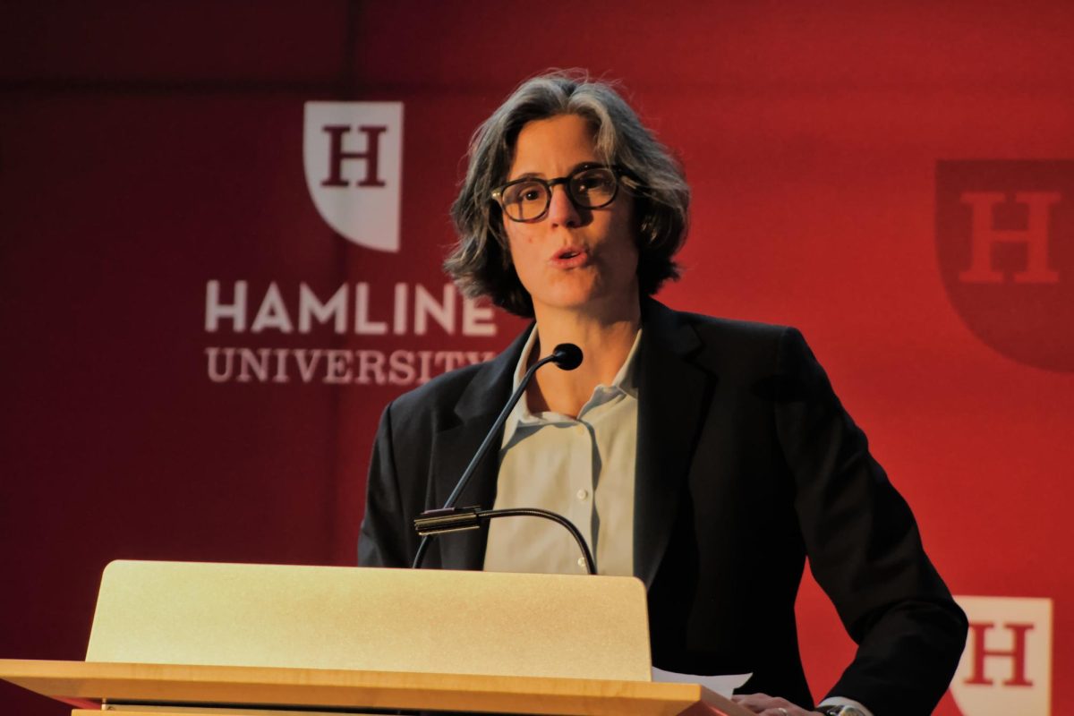 On Jan. 8, Dr. Mayme Hostetter introduced herself to the Hamline community as the university's 22nd president.