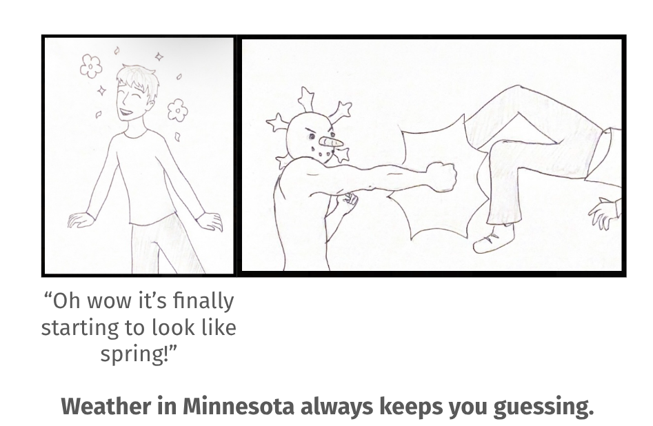 Weather in Minnesota always keeps you guess