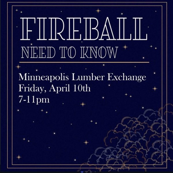 The "need to know" facts about Fireball, posted by Hamline University Programming Board (HUPB)'s Instagram, @hupb on April 2. This includes information about the venue, the attire, bar information and transportation.